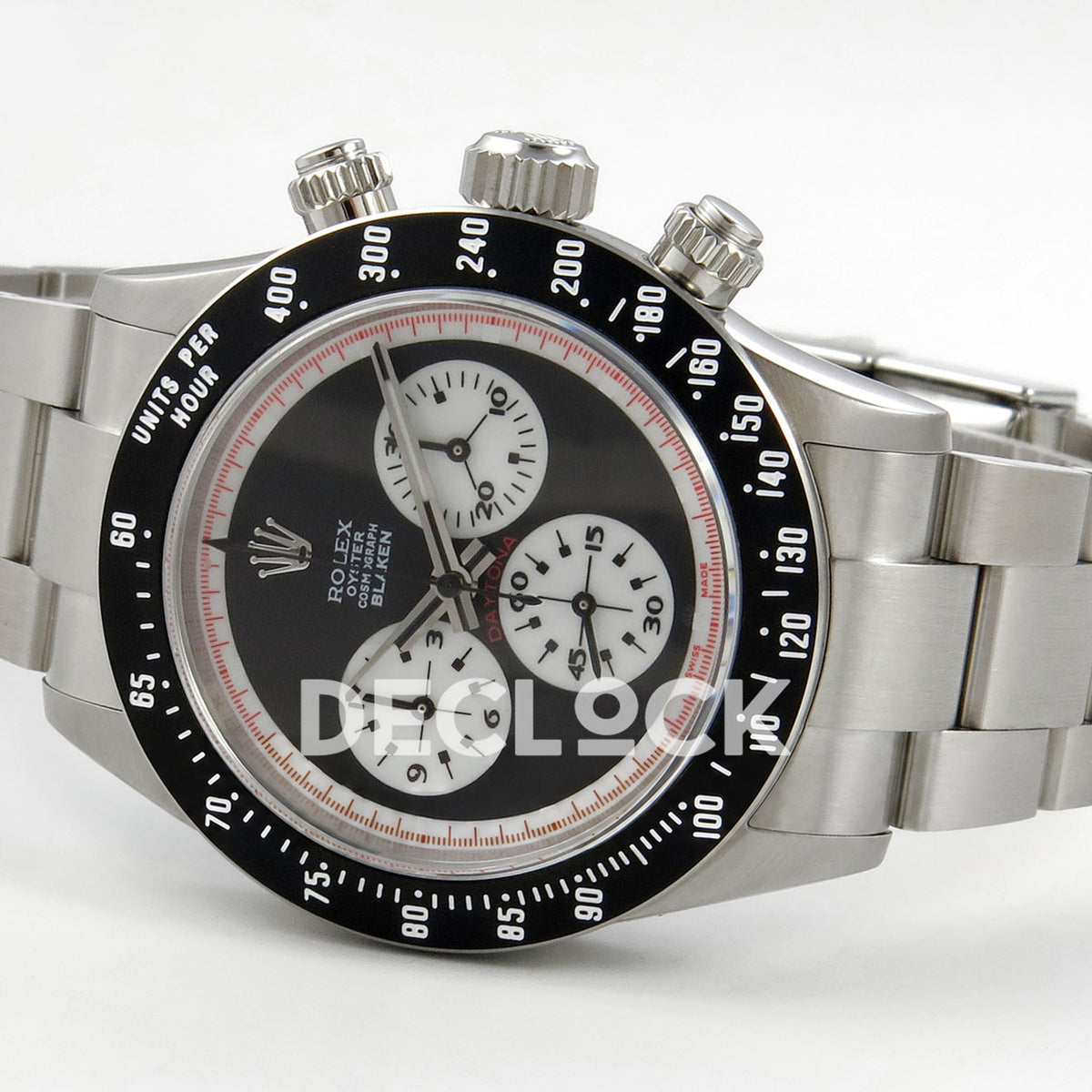 Rolex Daytona Custom Paul Newman Blaken Black PMSF DD4130 replica - rotated front