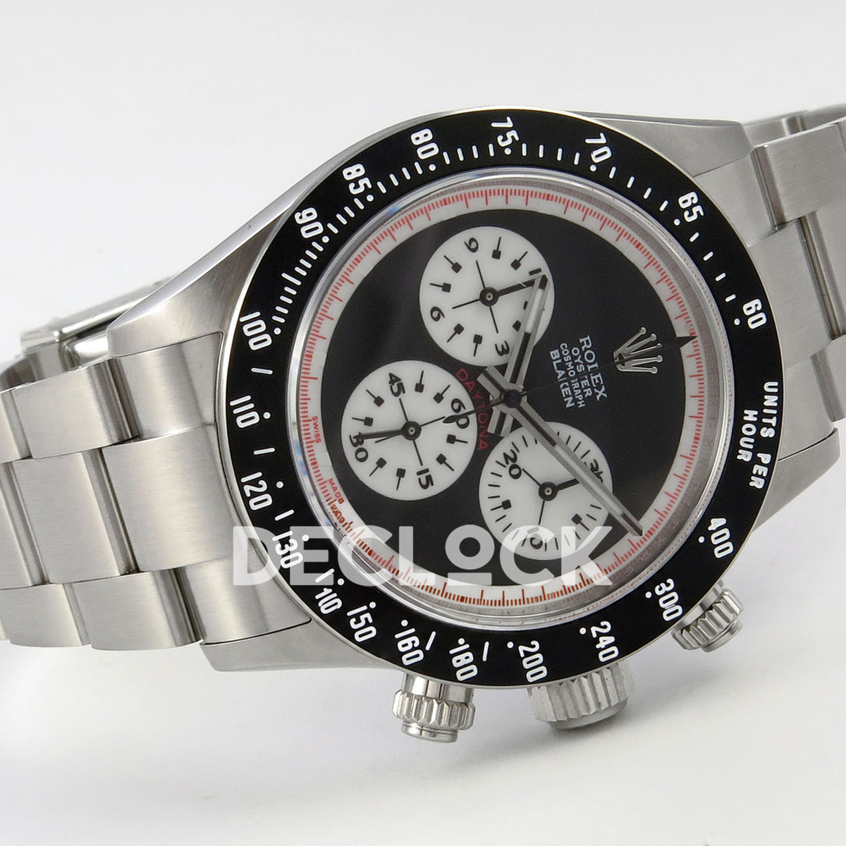 Rolex Daytona Custom Paul Newman Blaken Black PMSF DD4130 replica - side front