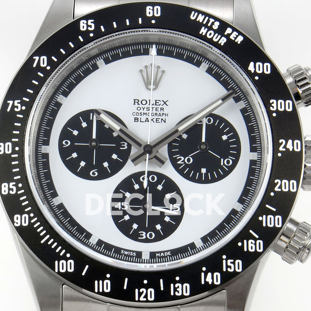 Rolex Daytona Custom Paul Newman Blaken White PMSF DD4130 replica - dial close up