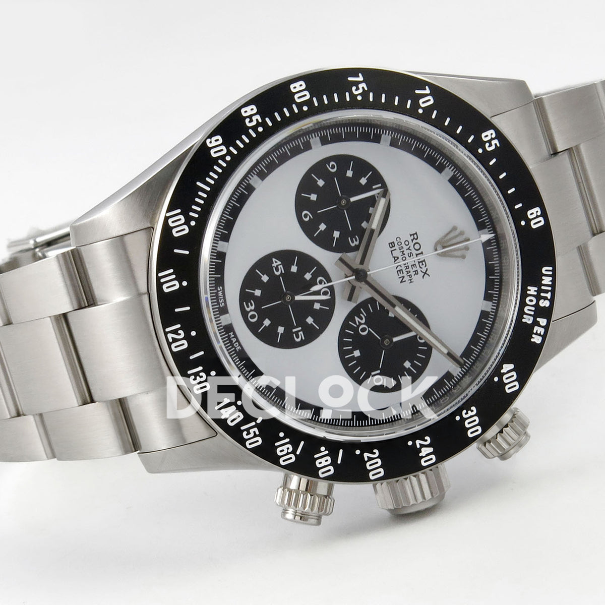 Rolex Daytona Custom Paul Newman Blaken White PMSF DD4130 replica - side front