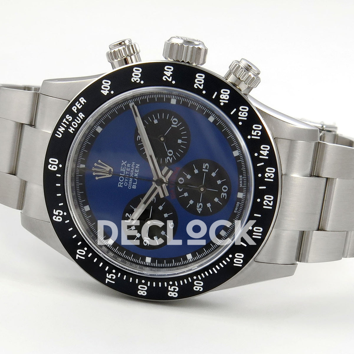 Rolex Daytona Custom Paul Newman Blue PMSF DD4130 replica - rotated front