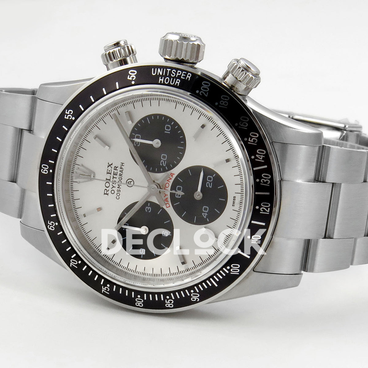 Rolex Daytona Custom Paul Newman White PMSF DD4130 replica - rotated front