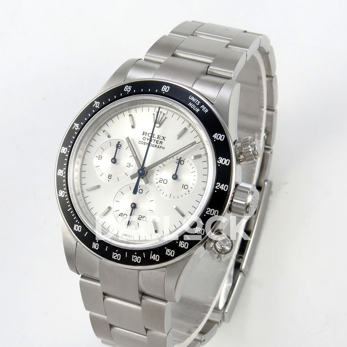Rolex Daytona Custom Paul Newman White Silver PMSF DD4130 replica - angled front