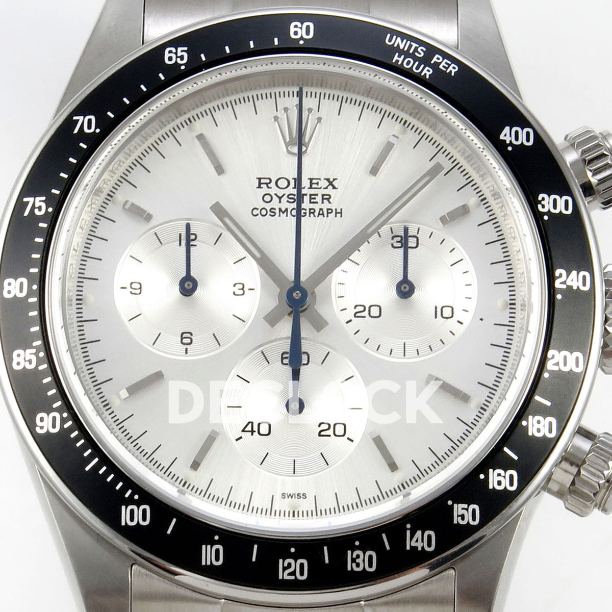 Rolex Daytona Custom Paul Newman White Silver PMSF DD4130 replica - dial close up