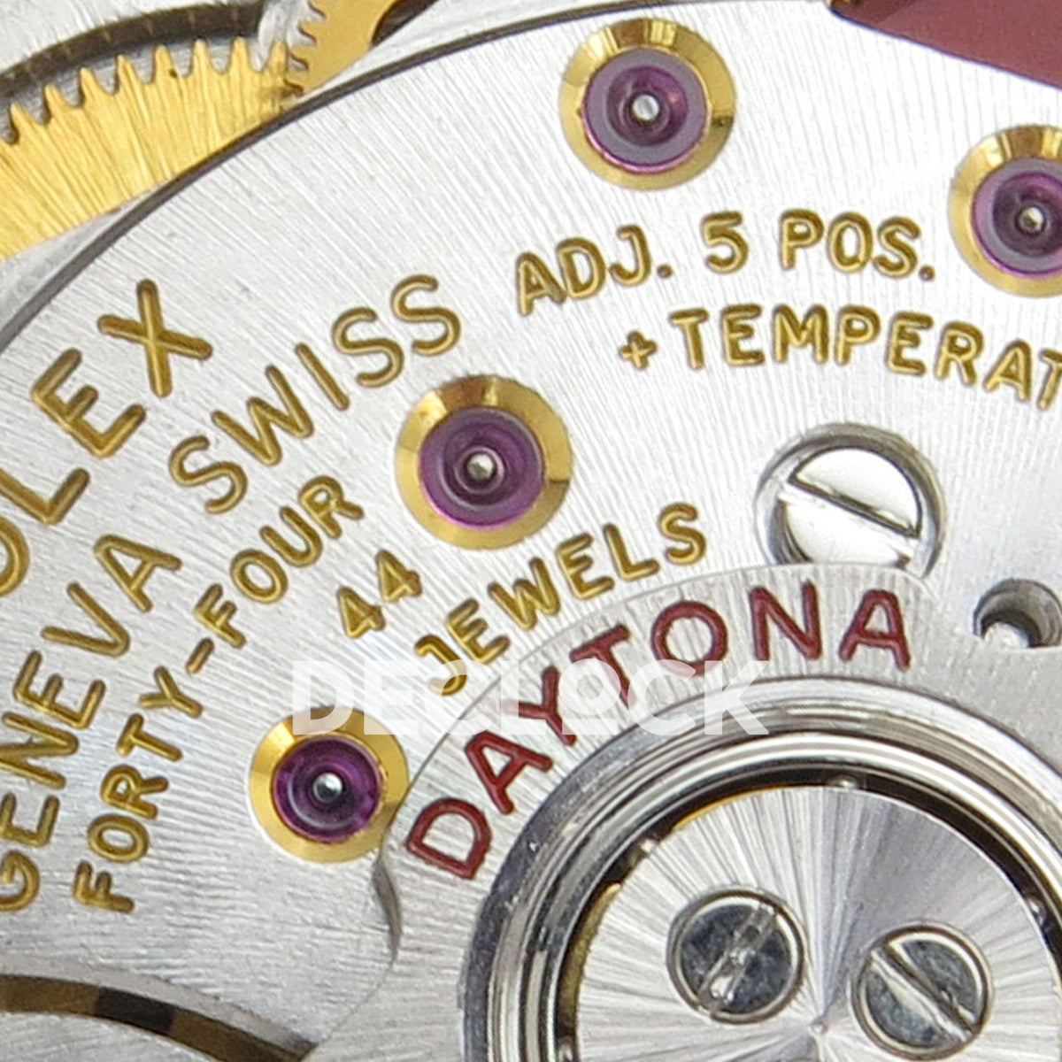 Rolex Daytona Custom Paul Newman White Silver PMSF DD4130 replica - movement engravings
