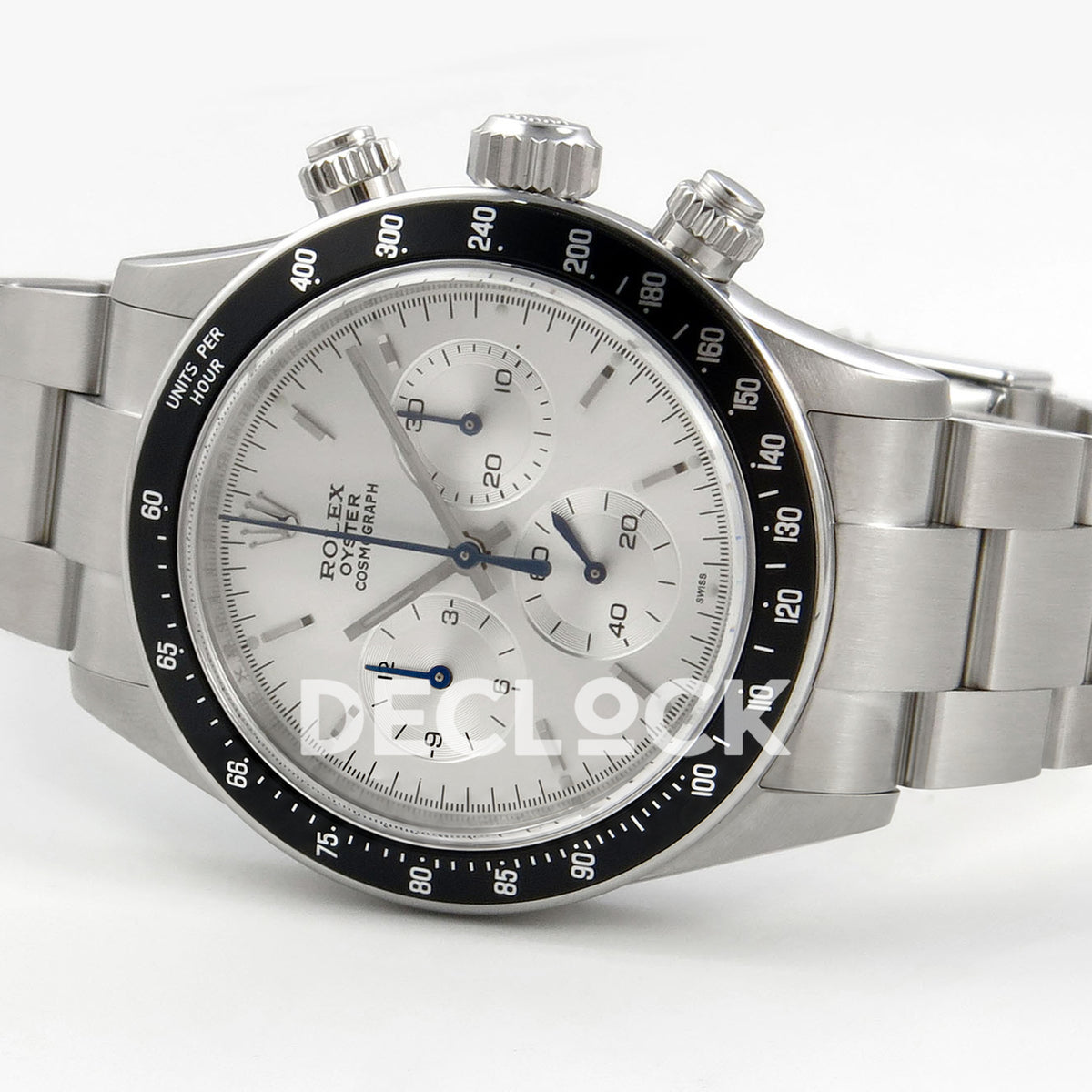 Rolex Daytona Custom Paul Newman White Silver PMSF DD4130 replica - rotated front