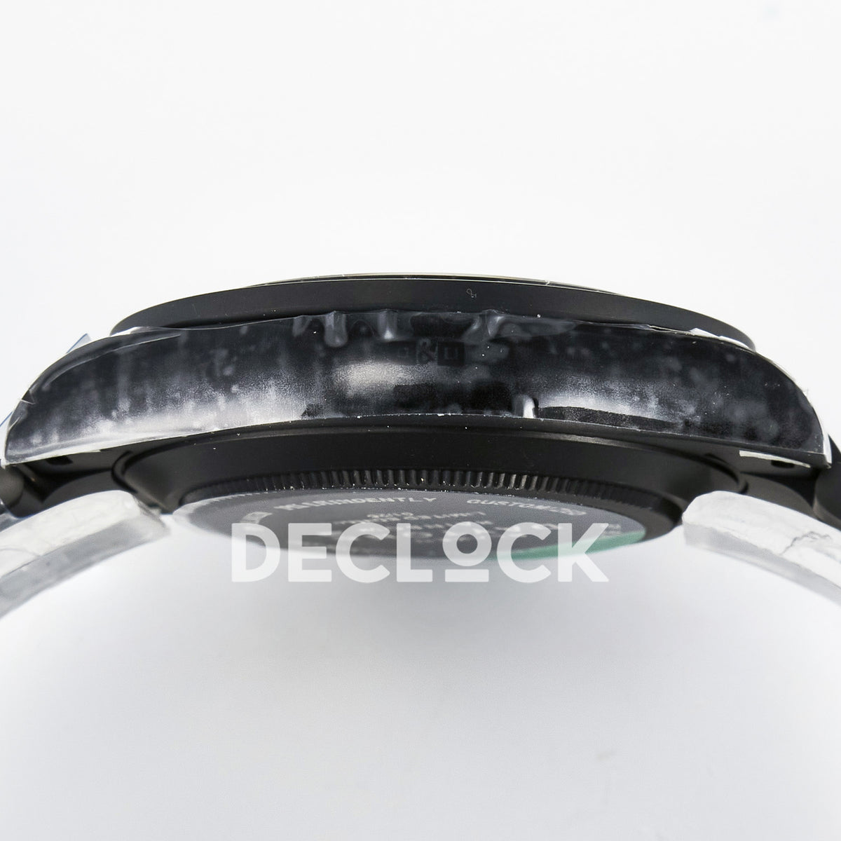 Rolex Daytona Custom Rainbow MAD Paris Black DLC 4130 replica - case side