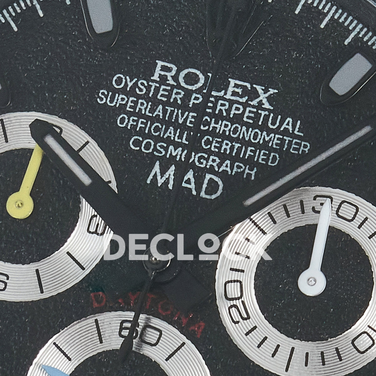 Rolex Daytona Custom Rainbow MAD Paris Black DLC 4130 replica - dial printing