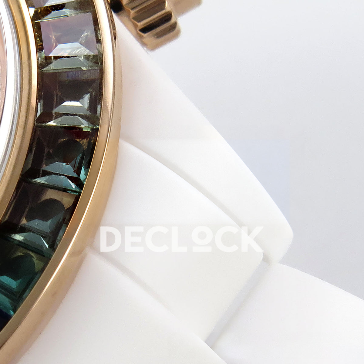 Rolex Daytona Custom Rainbow NOOB White Ceramic Black Dial SA4130 replica - bezel detail