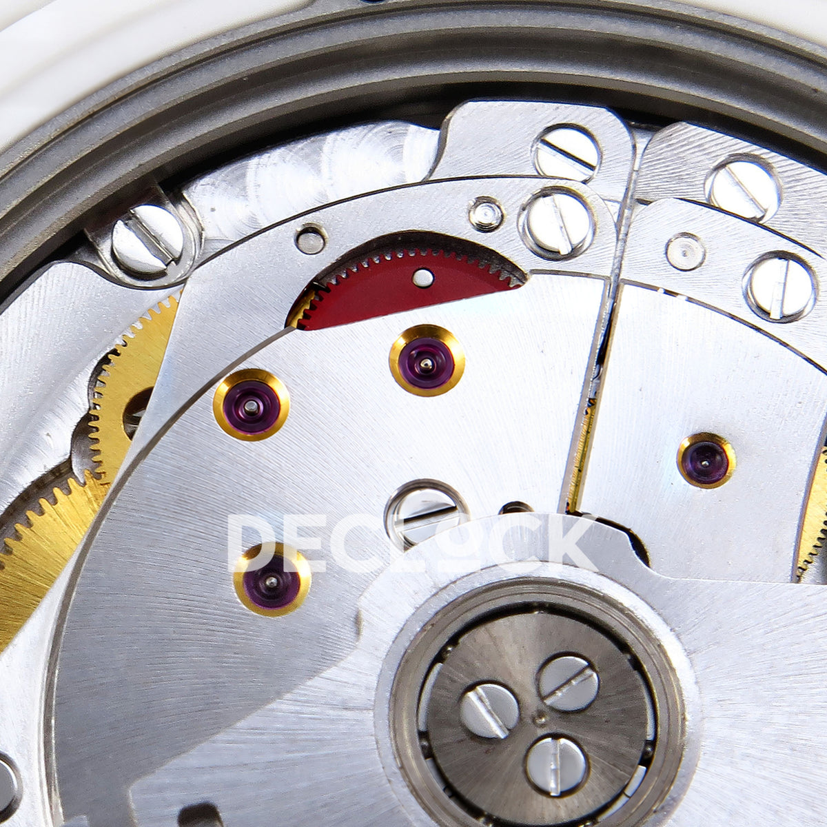Rolex Daytona Custom Rainbow NOOB White Ceramic Black Dial SA4130 replica - movement plate