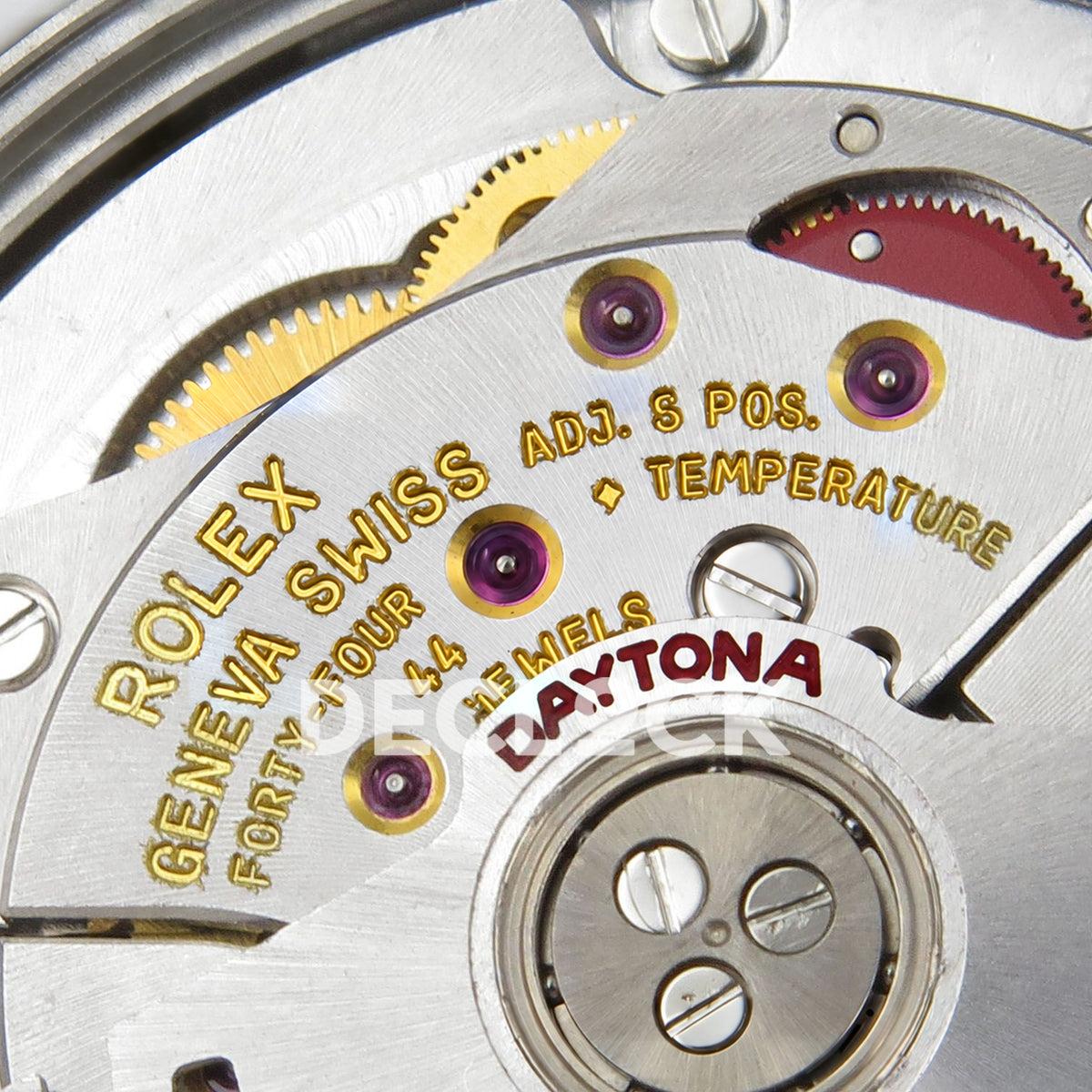 Rolex Daytona Custom Rainbow SONIC White Ceramic Black Dial SA4130 replica - movement case edge