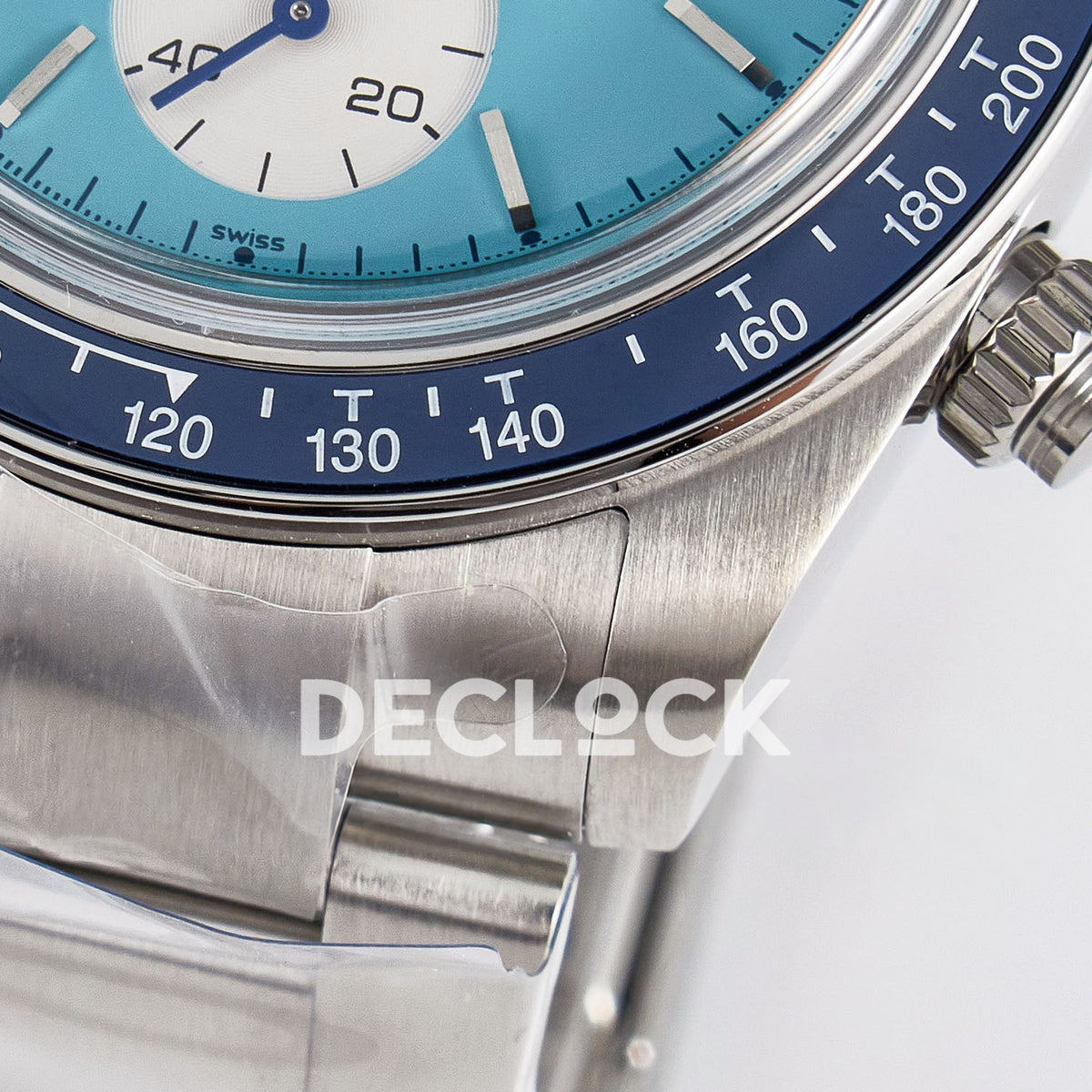 Rolex Daytona Custom Scona Blue ADGF SA4130 replica - bracelet lug