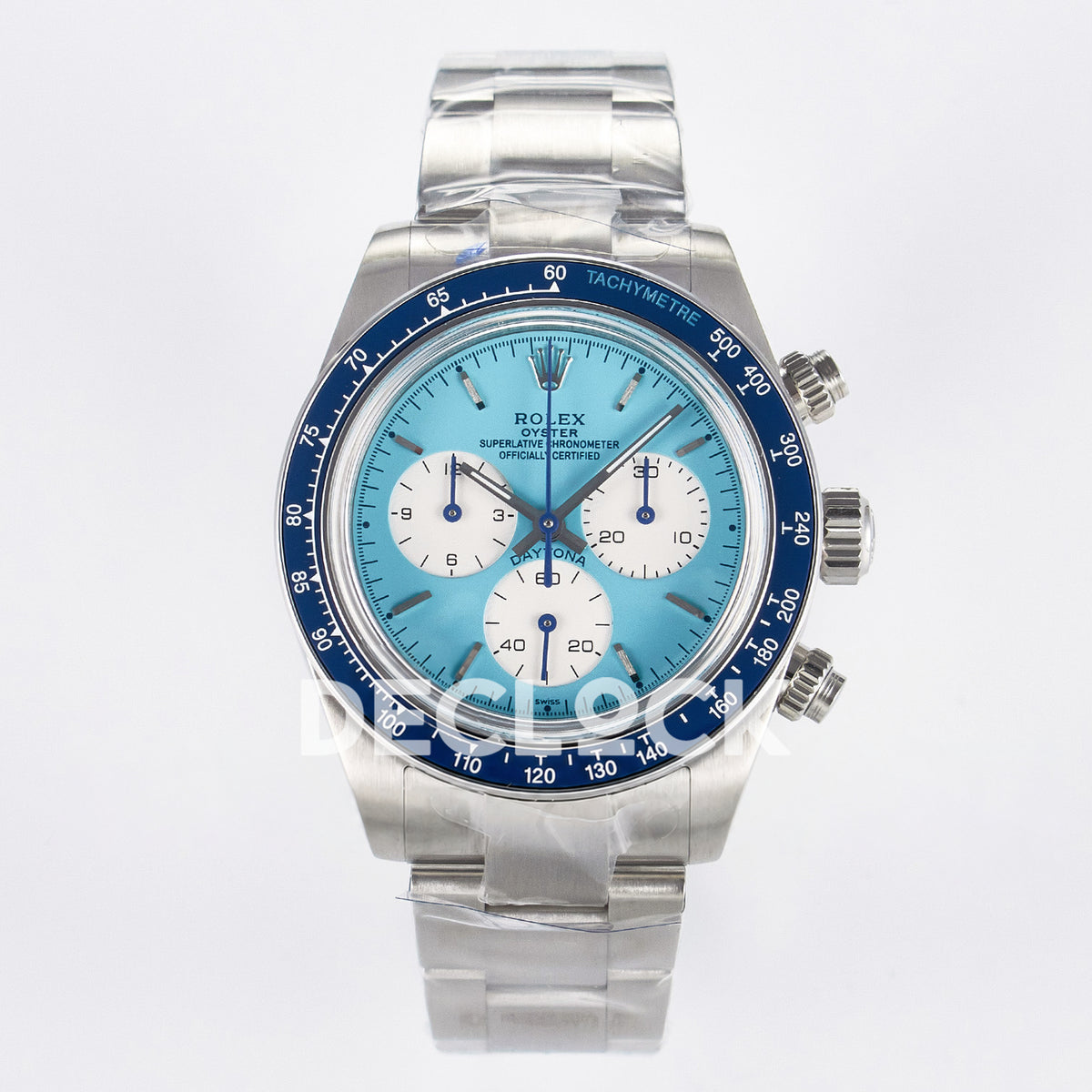 Rolex Daytona Custom Scona Blue ADGF SA4130 replica - front