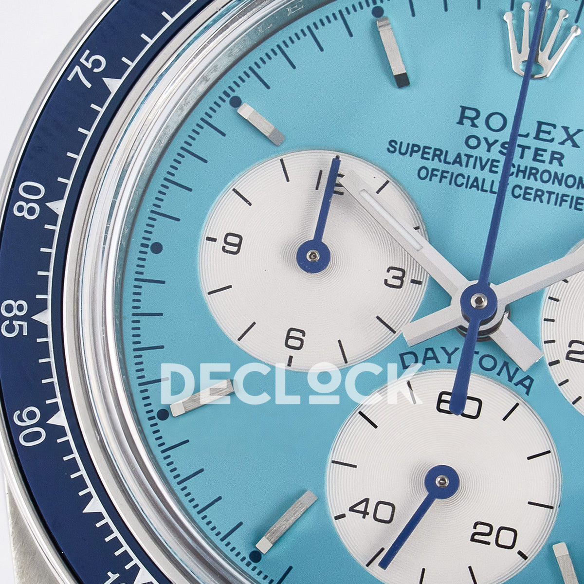 Rolex Daytona Custom Scona Blue ADGF SA4130 replica - left subdial