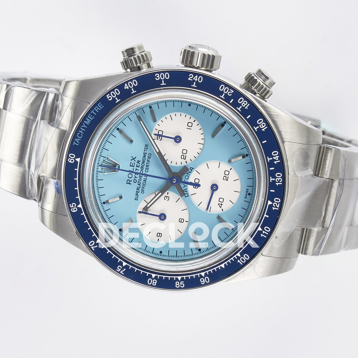 Rolex Daytona Custom Scona Blue ADGF SA4130 replica - rotated dial