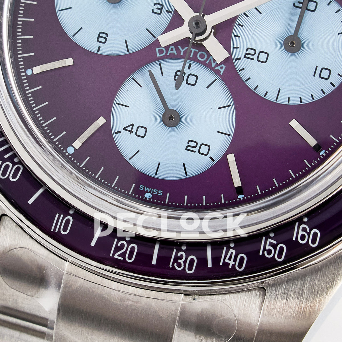 Rolex Daytona Custom Scona Purple ADGF SA4130 replica - lower subdial