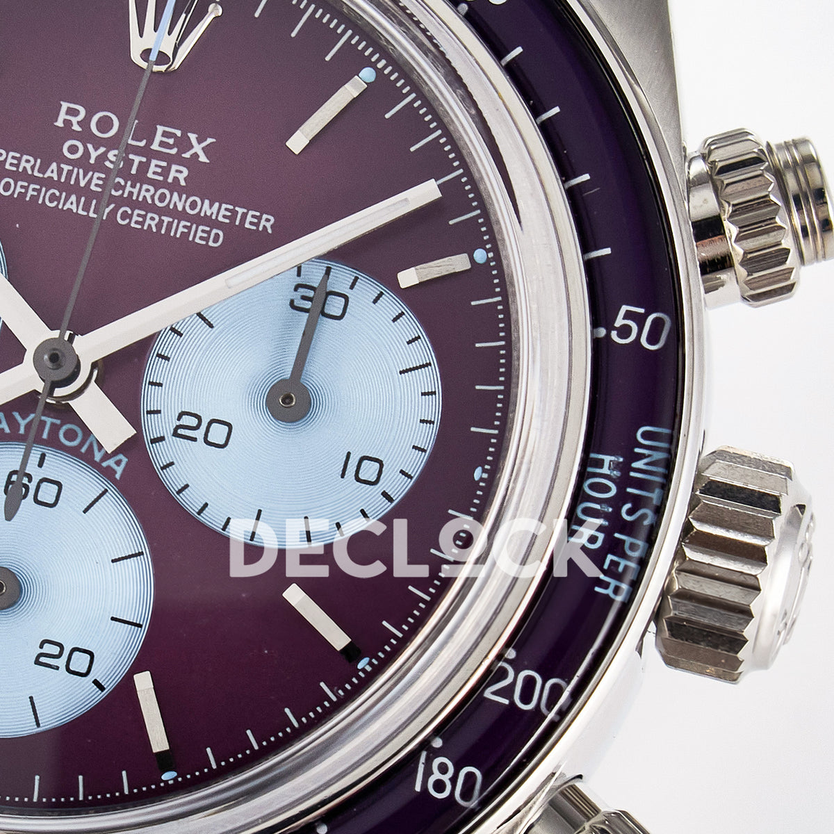 Rolex Daytona Custom Scona Purple ADGF SA4130 replica - right subdial