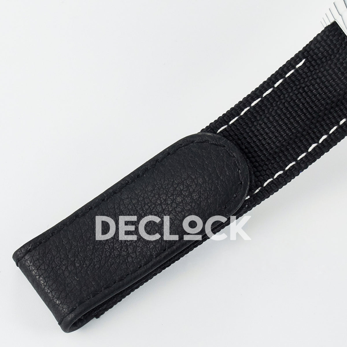 Rolex Daytona Custom White Carbon Black Dial Black Strap N6F A4130 replica - strap detail