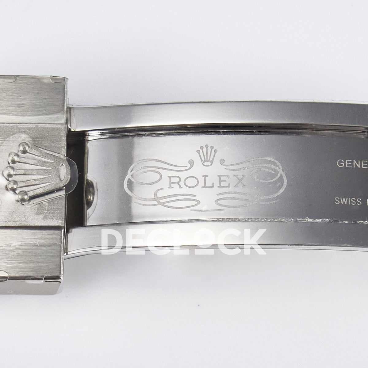Rolex Daytona Custom White Skeleton ADGF SA4130 replica - clasp engraving