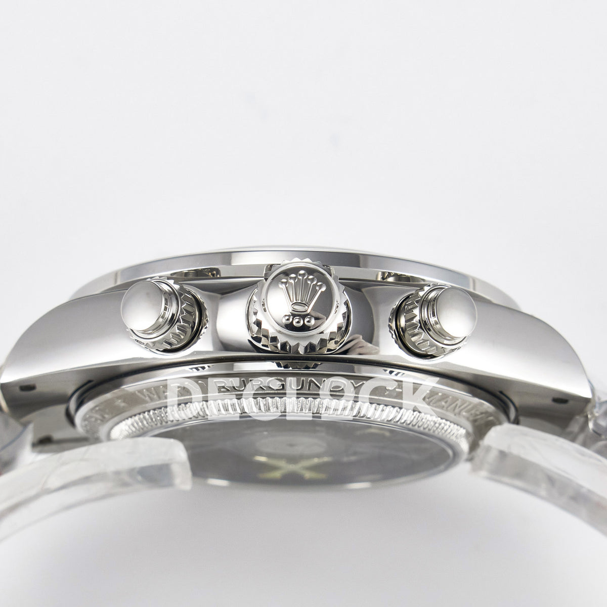 Rolex Daytona Custom White Skeleton ADGF SA4130 replica - crown side