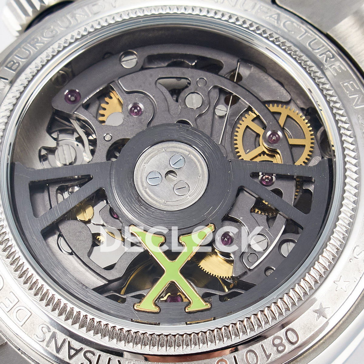 Rolex Daytona Custom White Skeleton ADGF SA4130 replica - movement