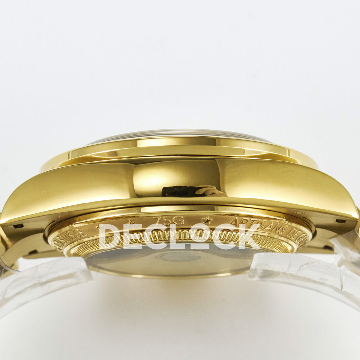 Rolex Daytona Custom Yellow Gold Green Dial ADGF A7750 replica - case side