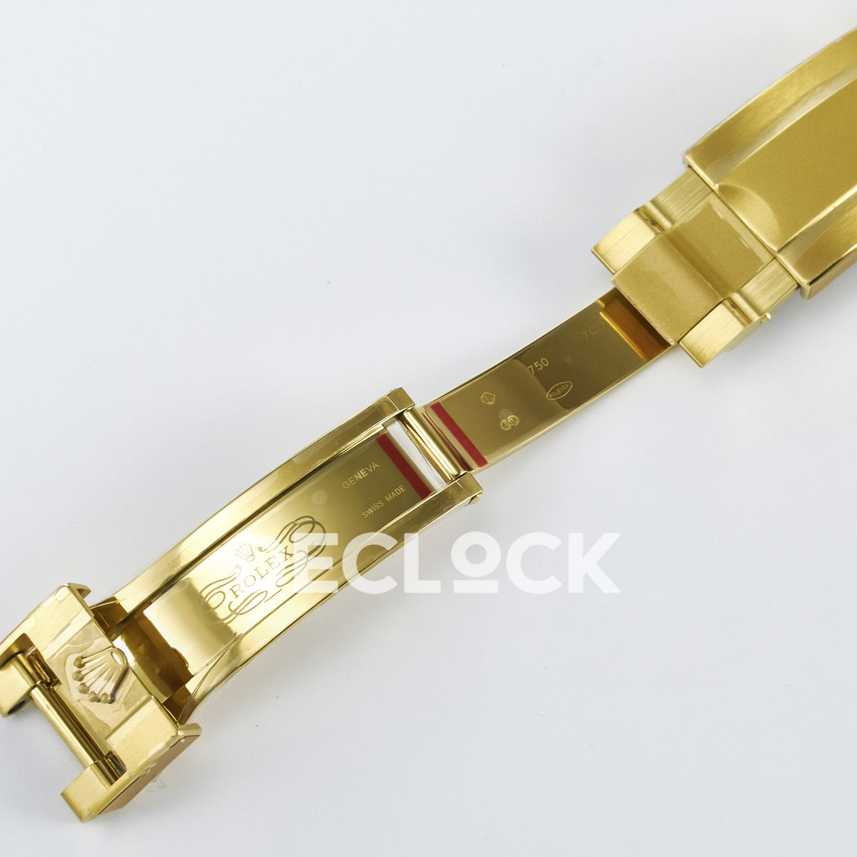 Rolex Daytona Custom Yellow Gold Green Dial ADGF A7750 replica - clasp logo