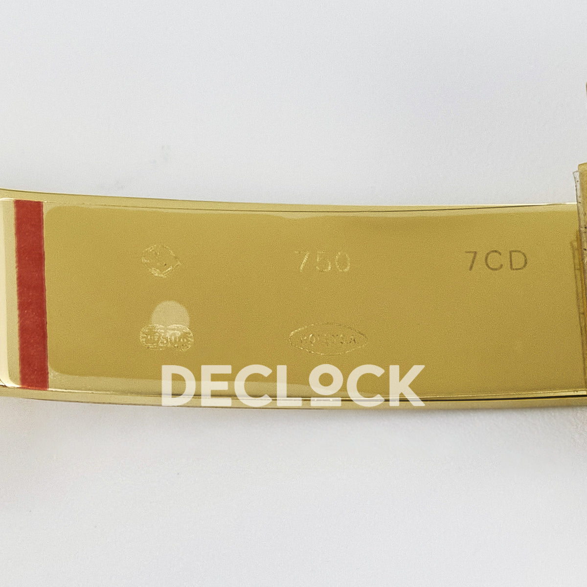 Rolex Daytona Custom Yellow Gold Green Dial ADGF A7750 replica - clasp markings