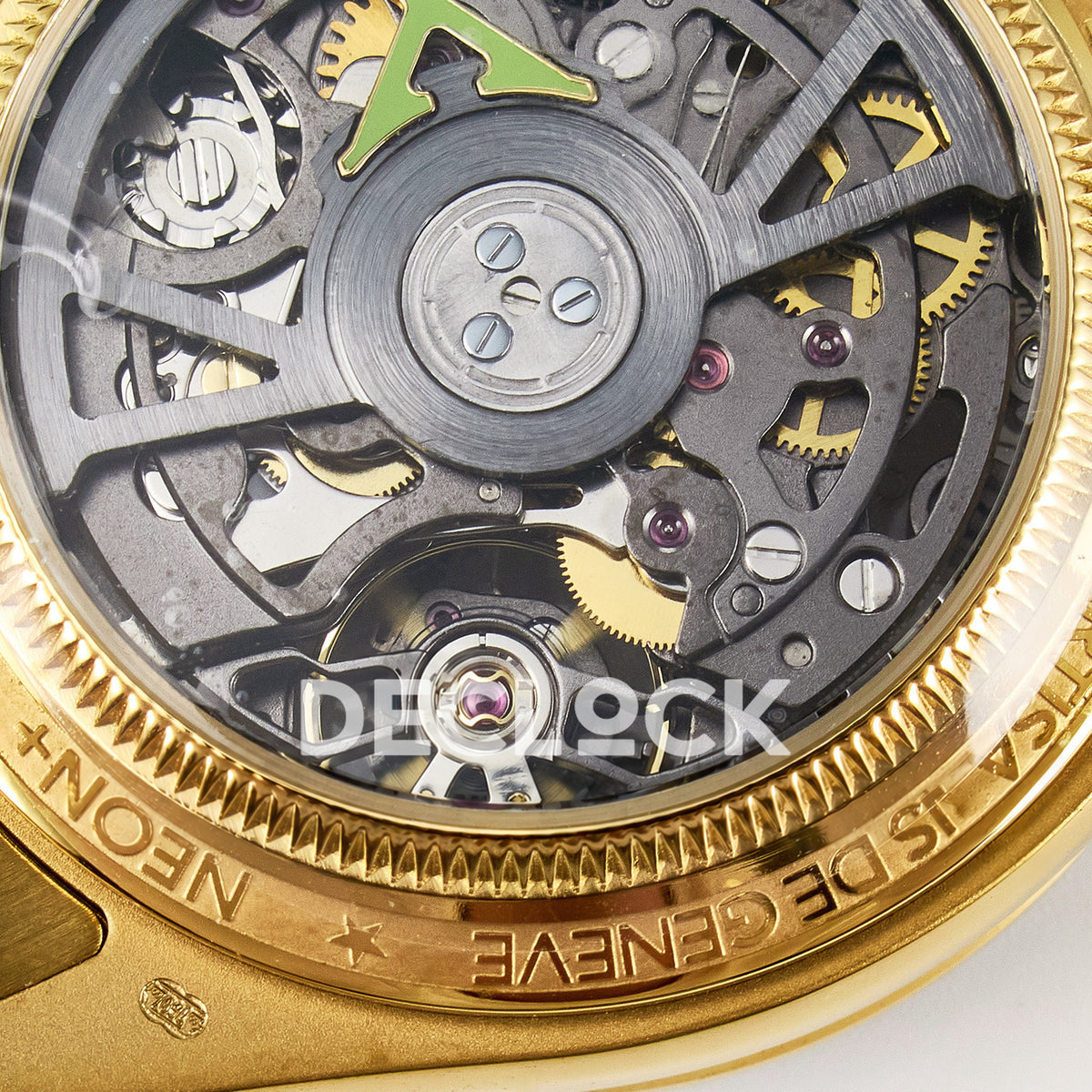 Rolex Daytona Custom Yellow Gold White Dial ADGF A7750 replica - balance wheel