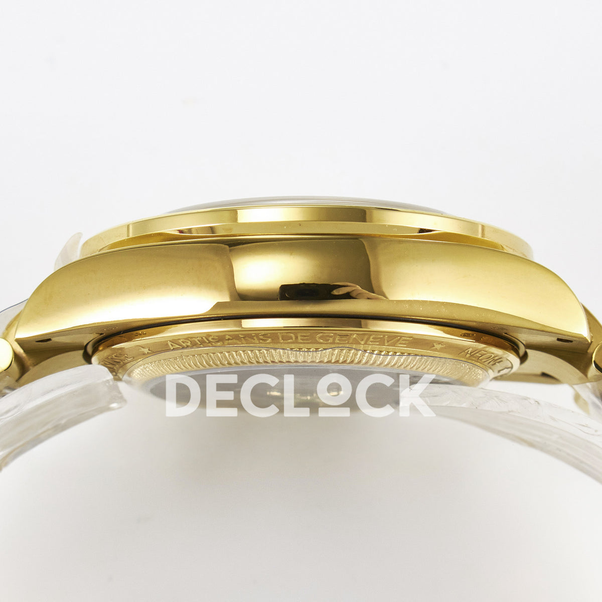 Rolex Daytona Custom Yellow Gold White Dial ADGF A7750 replica - case side
