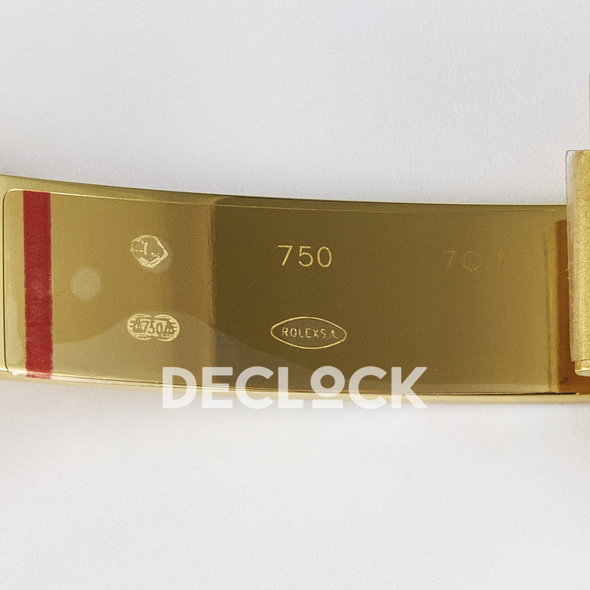 Rolex Daytona Custom Yellow Gold White Dial ADGF A7750 replica - clasp engraving