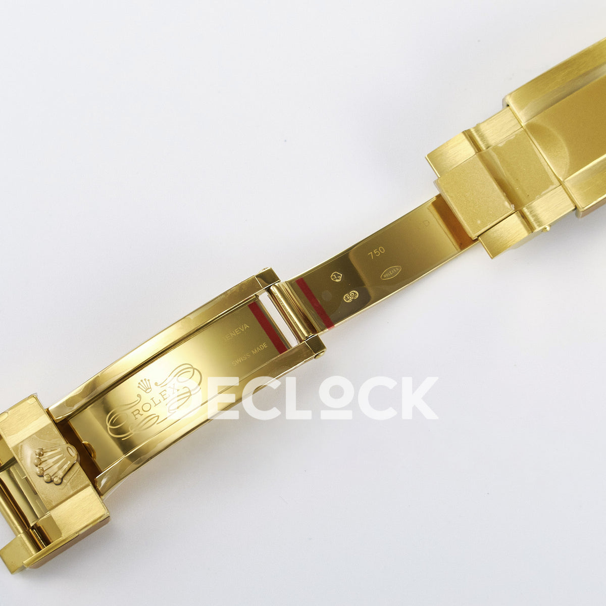 Rolex Daytona Custom Yellow Gold White Dial ADGF A7750 replica - clasp logo