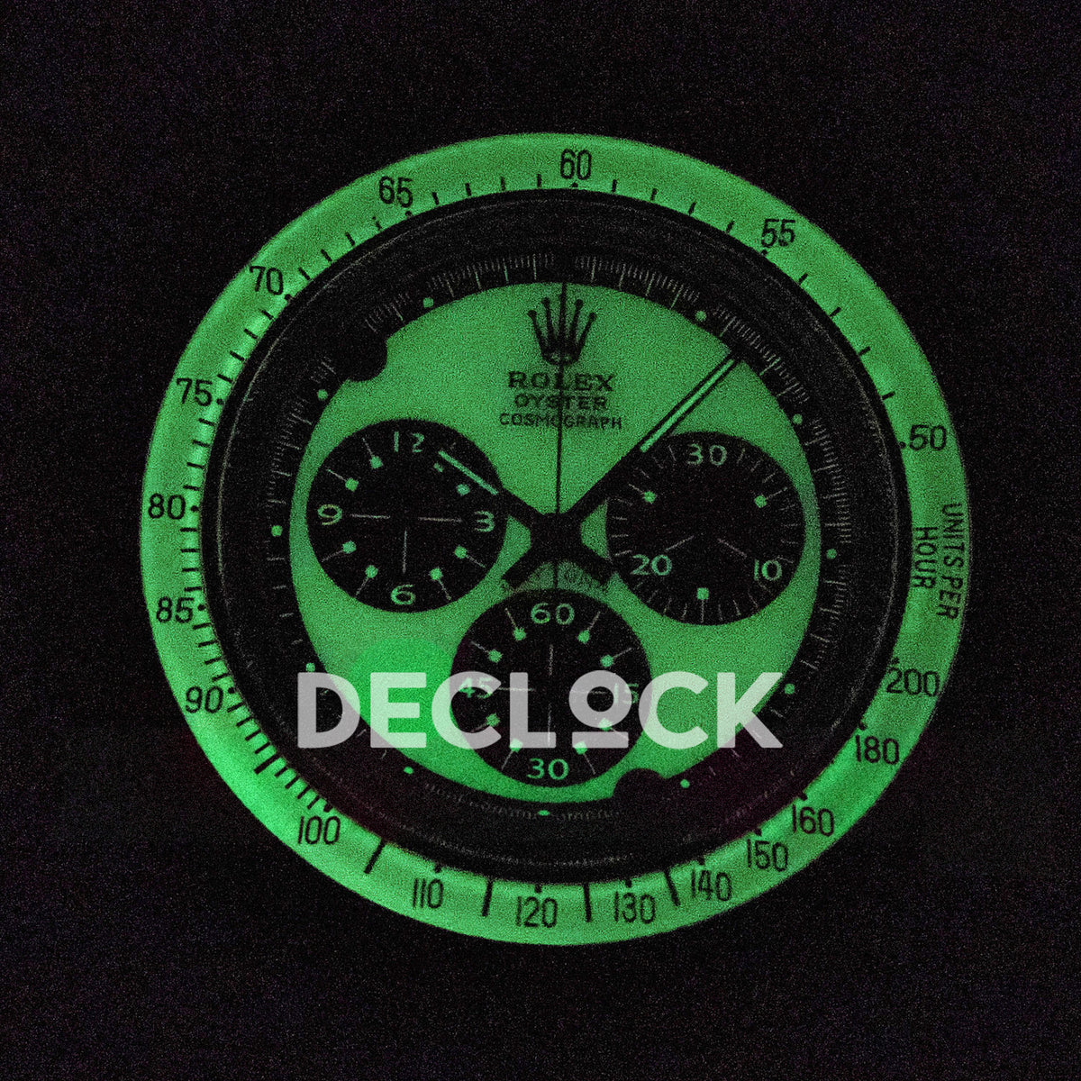 Rolex Daytona Custom Yellow Gold White Dial ADGF A7750 replica - lume