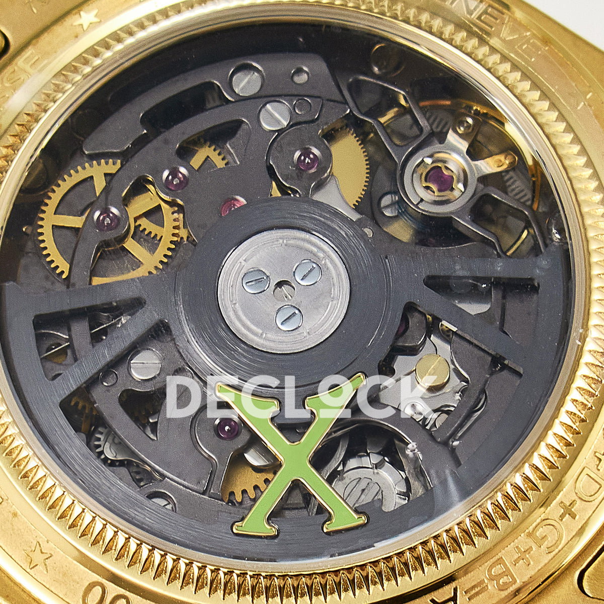 Rolex Daytona Custom Yellow Gold White Dial ADGF A7750 replica - movement