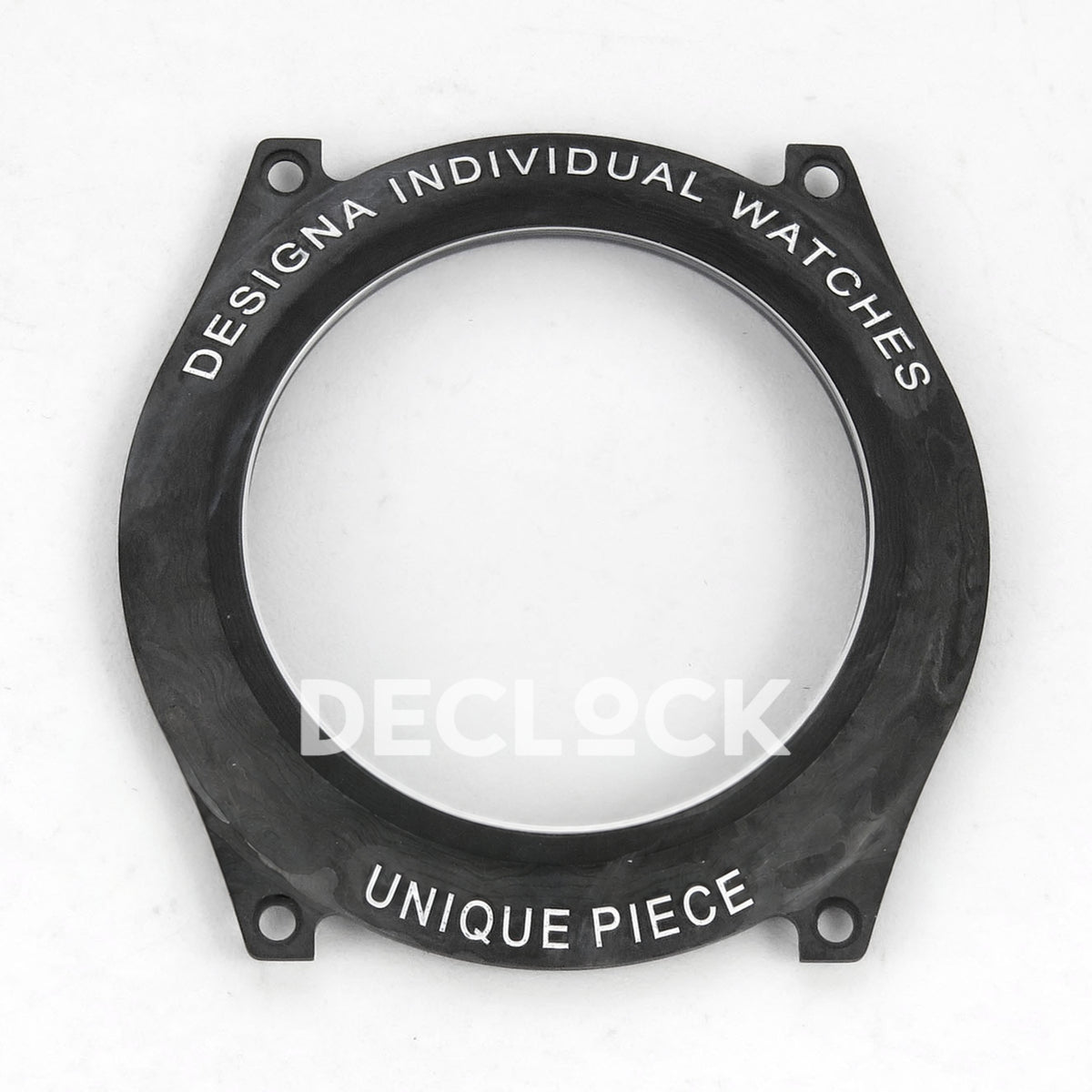 Rolex Daytona DIW Black Carbon DIWF replica - detached transparent caseback with Designa Individual Watches lettering