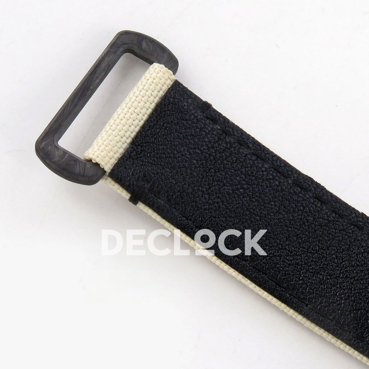 Rolex Daytona DIW Desert Eagle Brown Arabic DIWF replica - inner black strap lining and carbon buckle