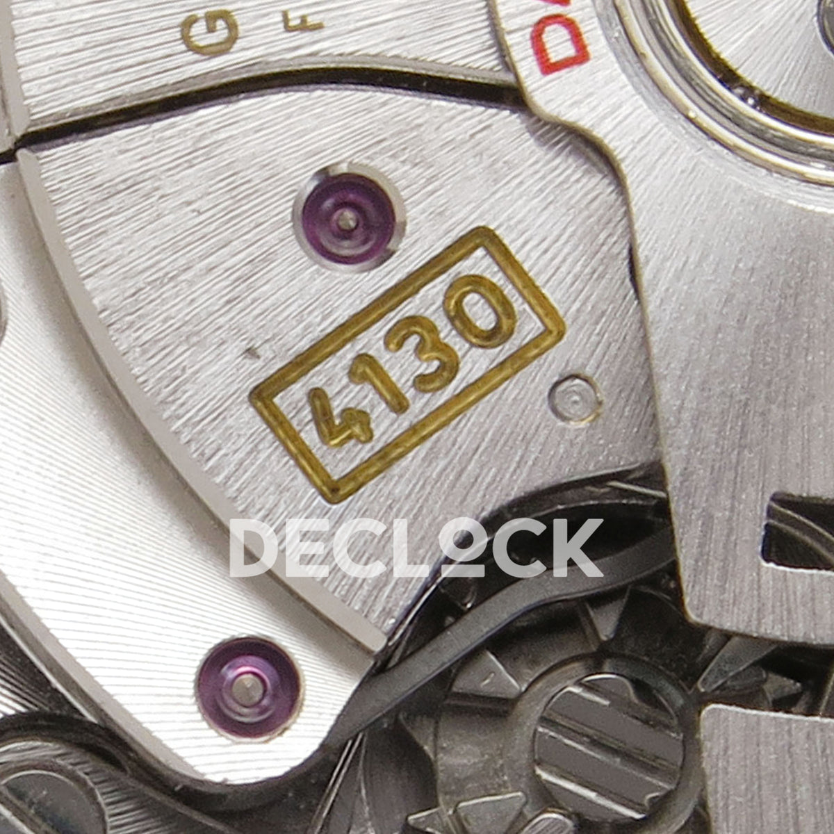 Rolex Daytona DIW Desert Eagle Brown Arabic DIWF replica - 4130 calibre marking close-up