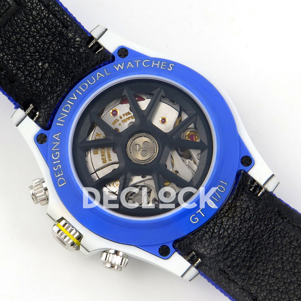 Rolex Daytona DIW GT Blue SONIC SA4130 replica - caseback