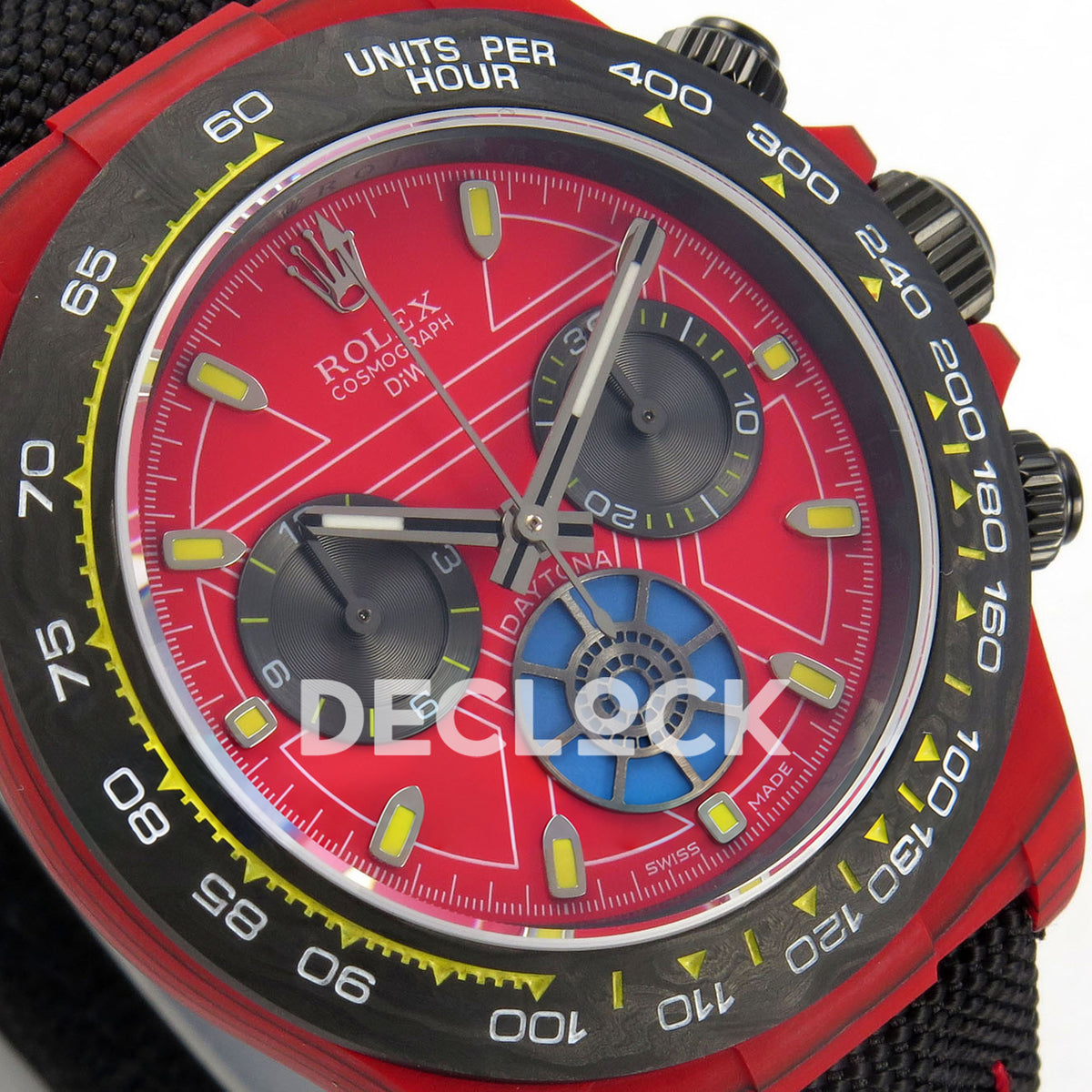 Rolex Daytona DIW Iron Man SONIC SA4130 replica - angled dial