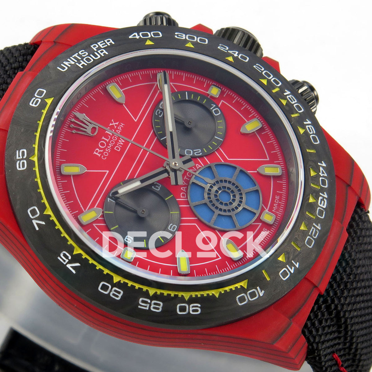 Rolex Daytona DIW Iron Man SONIC SA4130 replica - opposite angled front
