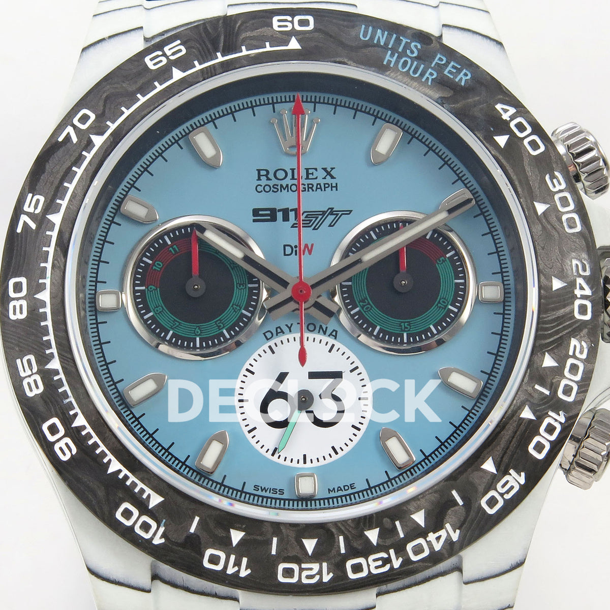 Rolex Daytona DIW Porsche 911 S/T SONIC SA4130 replica - dial close up