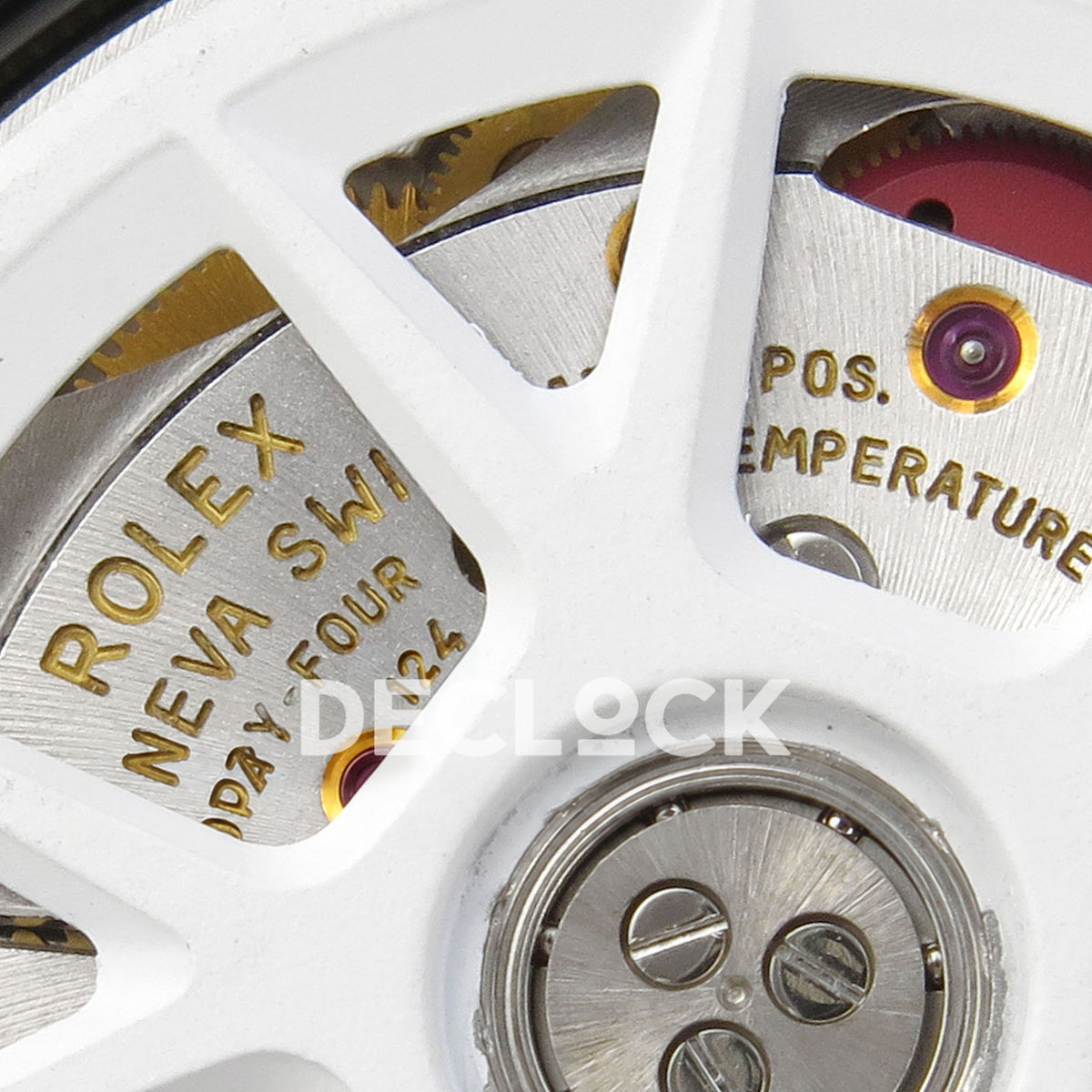 Rolex Daytona DIW Porsche 911 S/T SONIC SA4130 replica - movement engraving