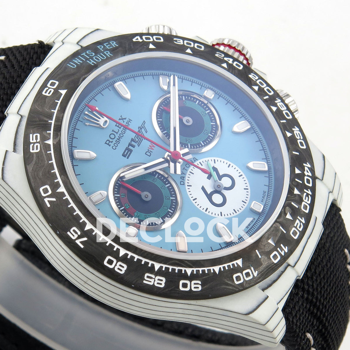 Rolex Daytona DIW Porsche 911 S/T SONIC SA4130 replica - opposite angled front