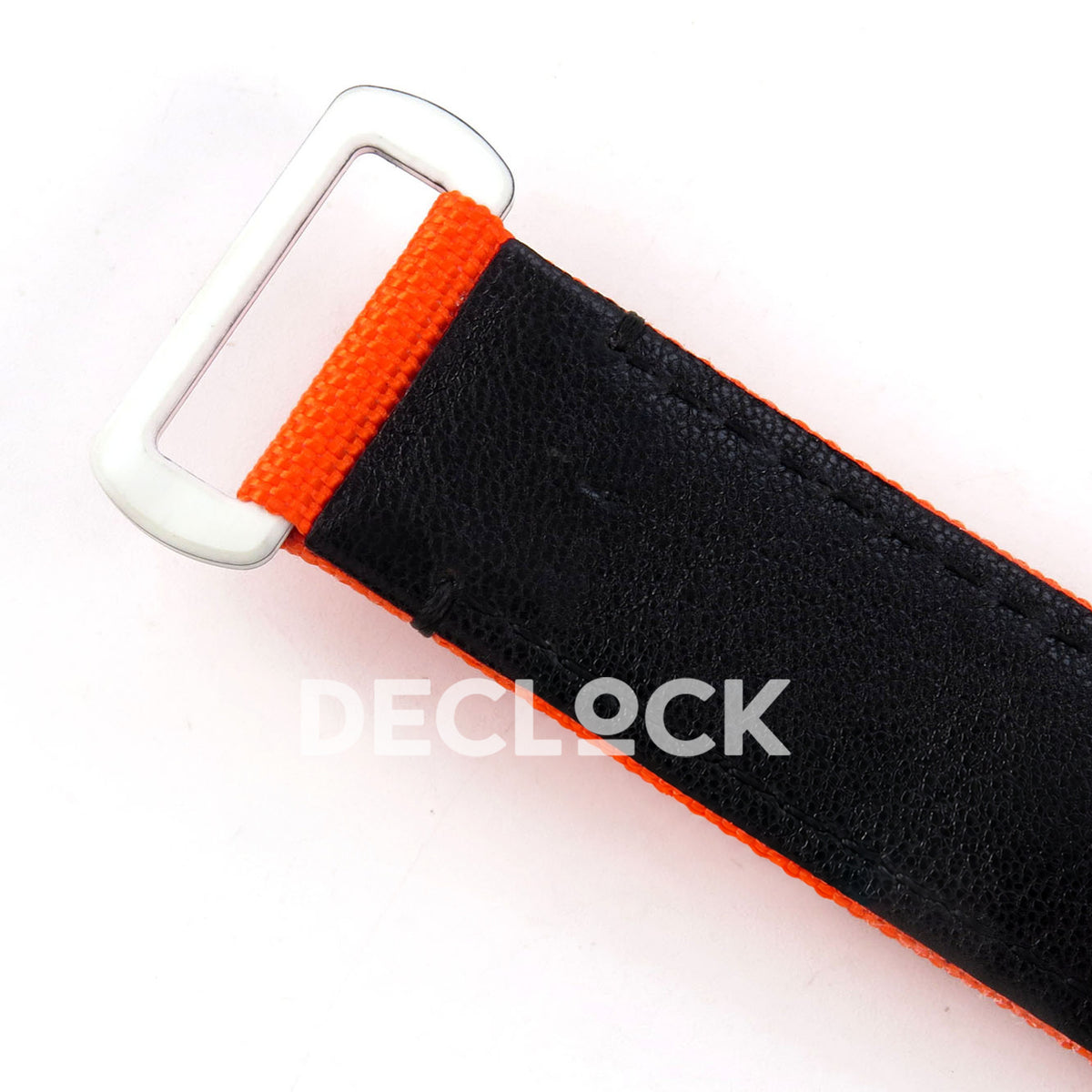 Rolex Daytona DIW RG Court Orange Dial DIWF replica - inner black strap lining and white buckle