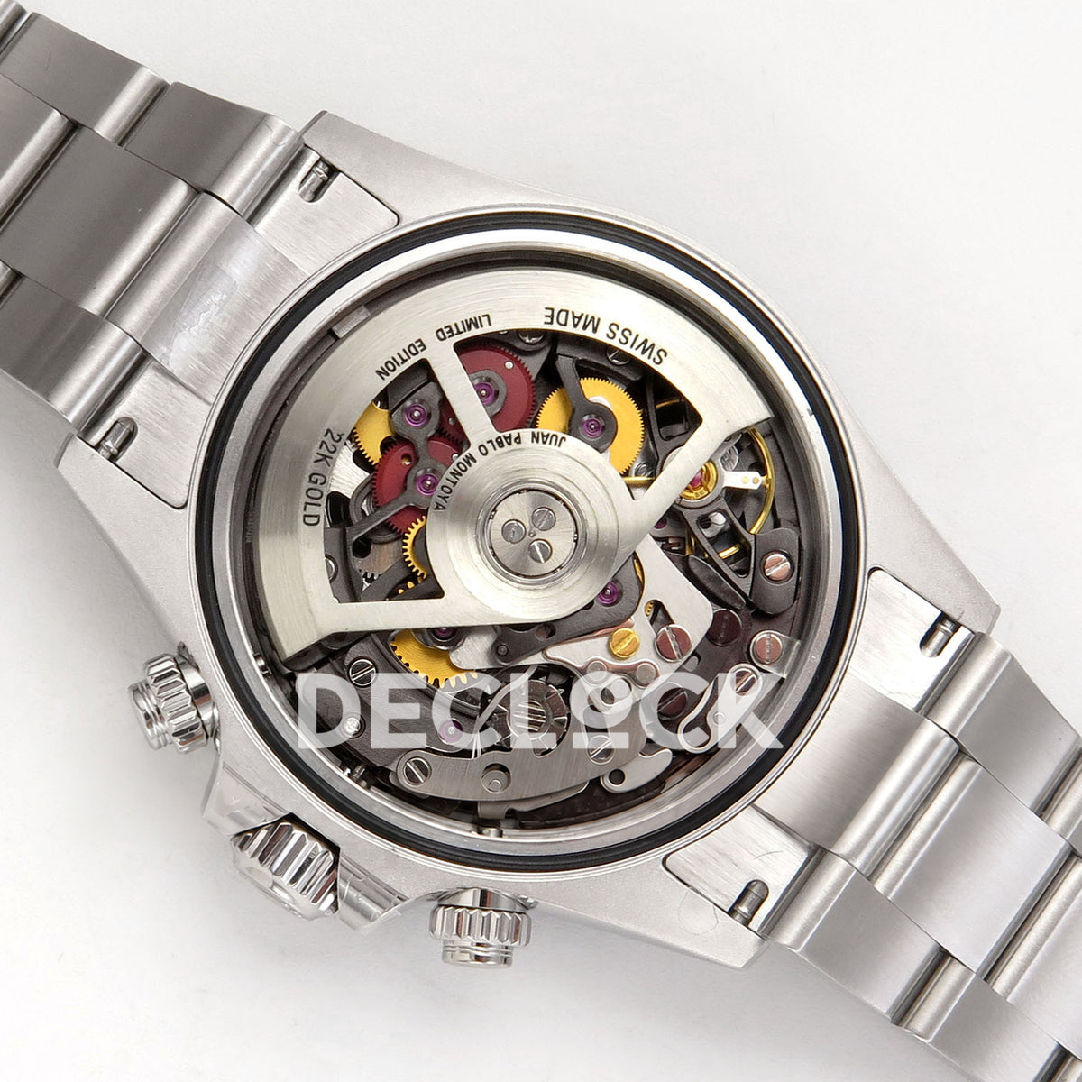 Rolex Daytona La Montoya SONIC black skeleton SA4130 replica - movement detail