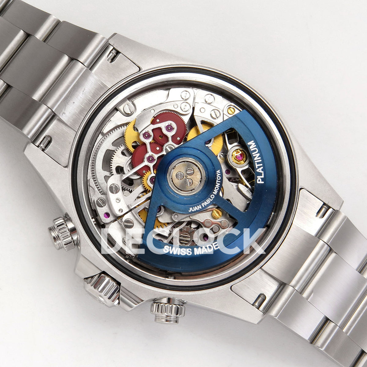 Rolex Daytona La Montoya SONIC blue skeleton SA4130 replica - movement rotor