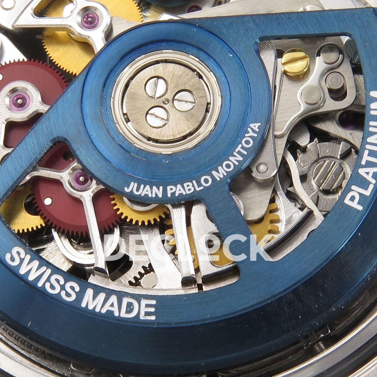 Rolex Daytona La Montoya SONIC blue skeleton SA4130 replica - rotor close up