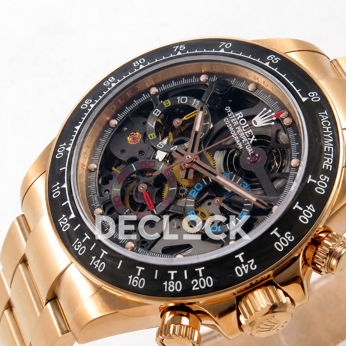 Rolex Daytona Montoya Rose Gold Skeleton SONIC SA4130 Replica