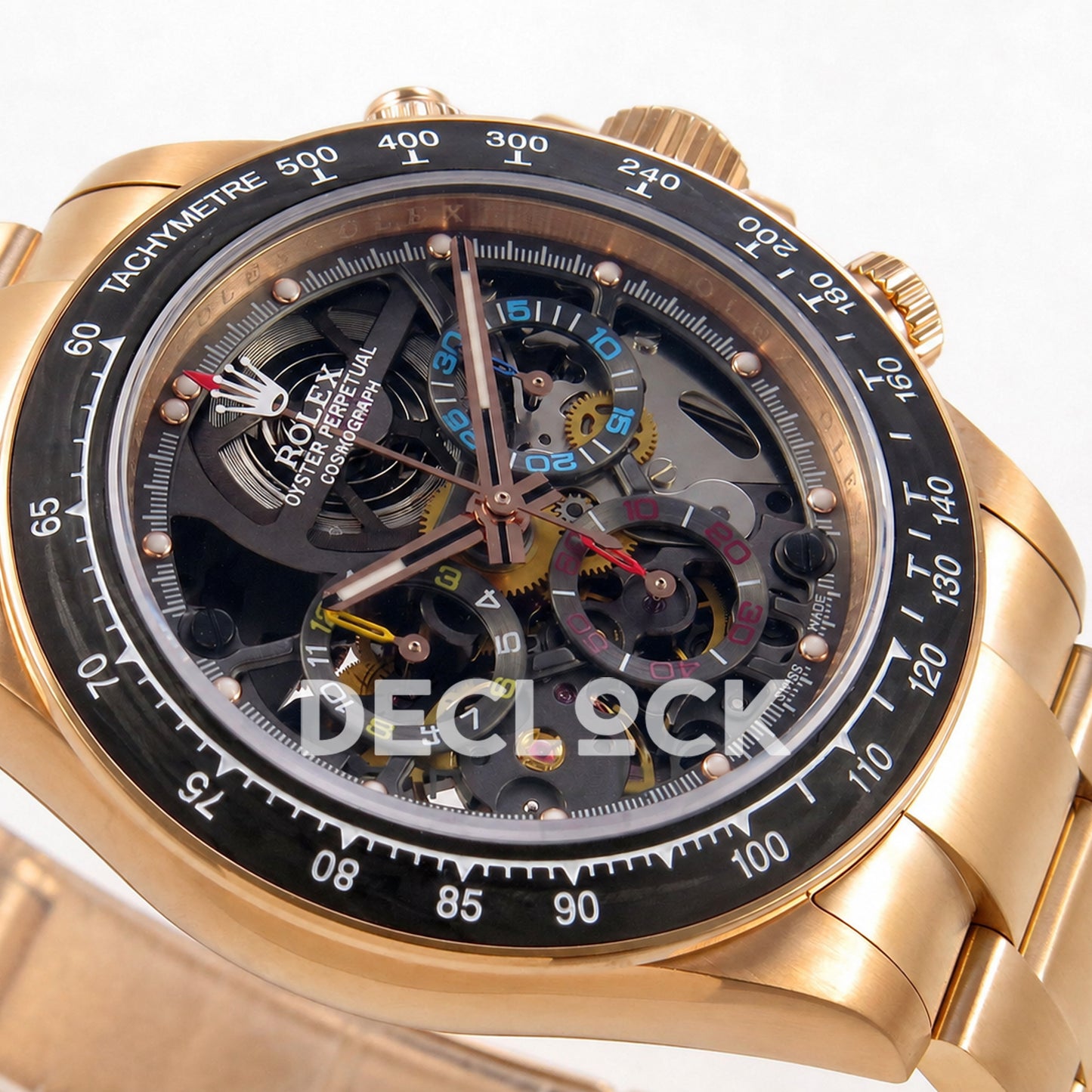 Rolex Daytona Montoya Rose Gold Skeleton SONIC SA4130 Replica