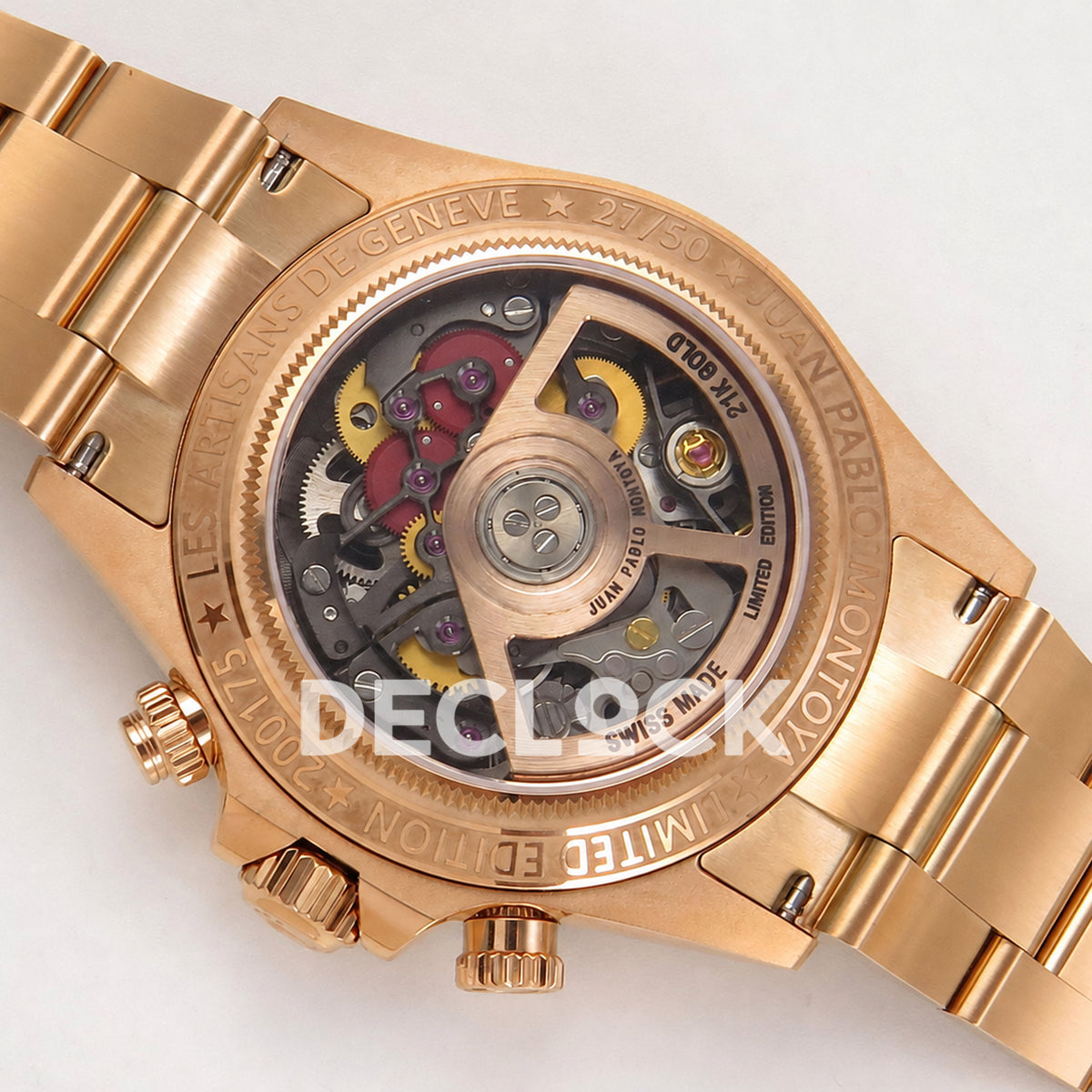 Rolex Daytona Montoya Rose Gold Skeleton SONIC SA4130 Replica